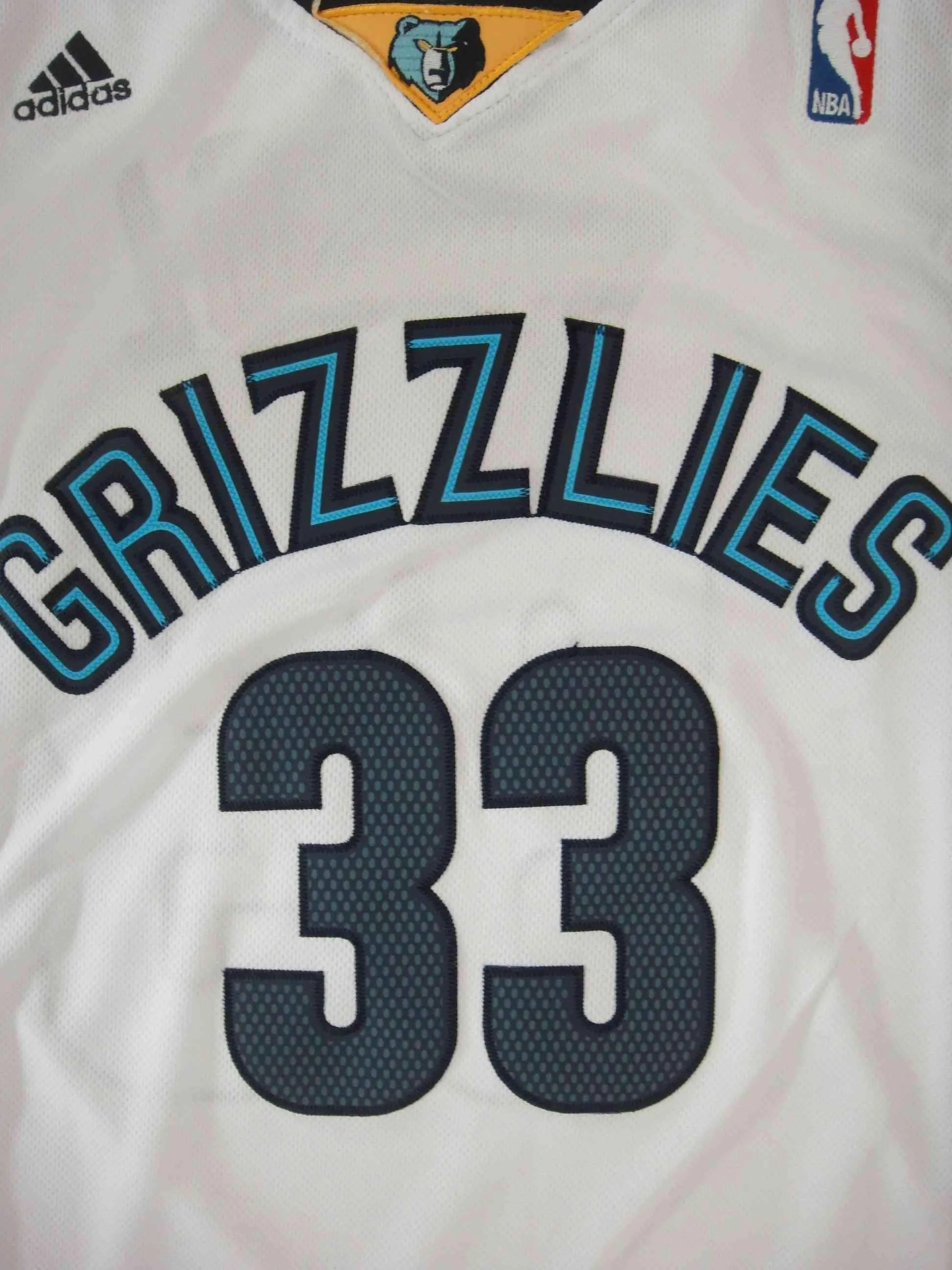Men 33 Marc Gasol Jersey White Memphis Grizzlies Swingman