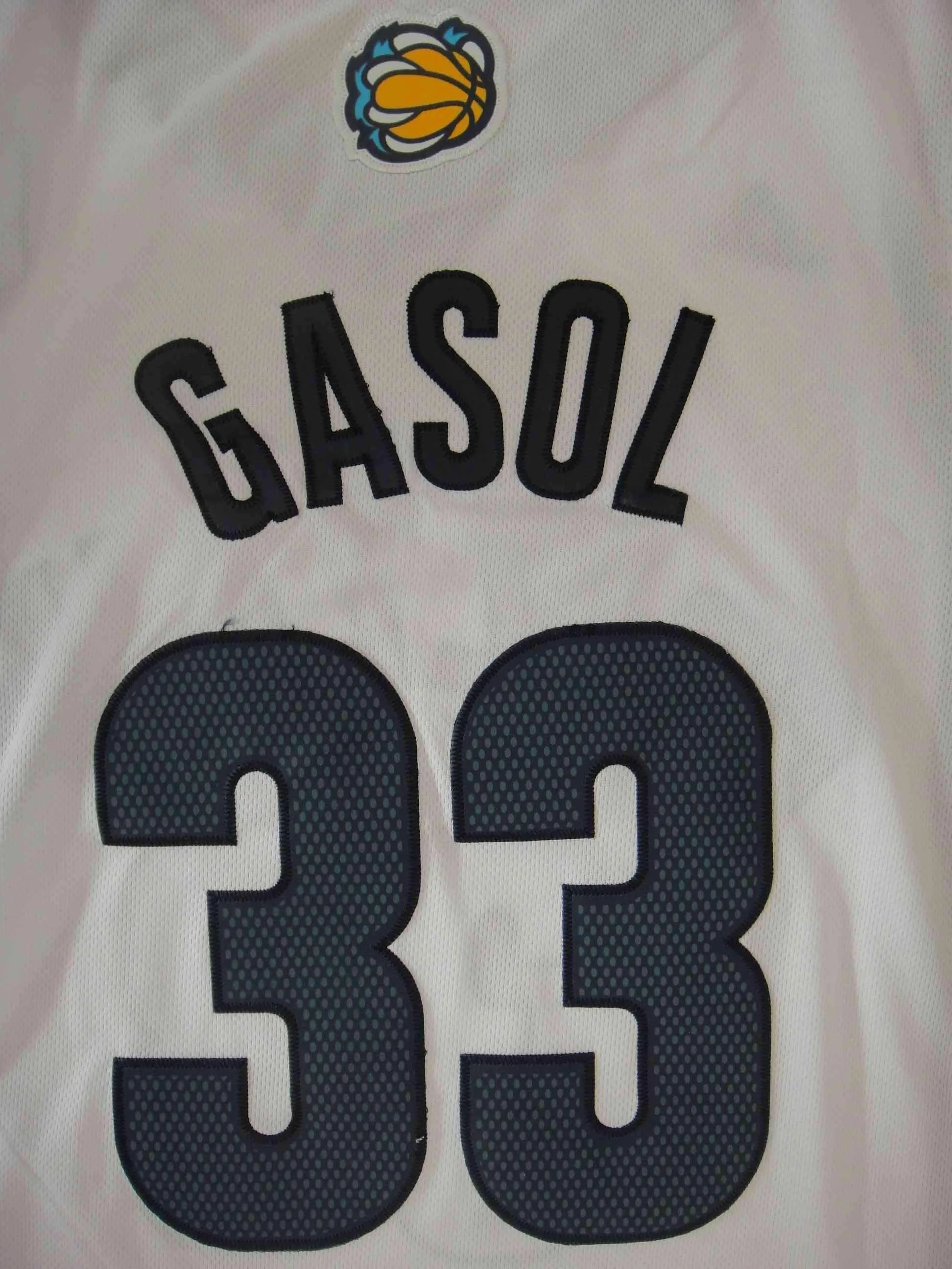 Men 33 Marc Gasol Jersey White Memphis Grizzlies Swingman
