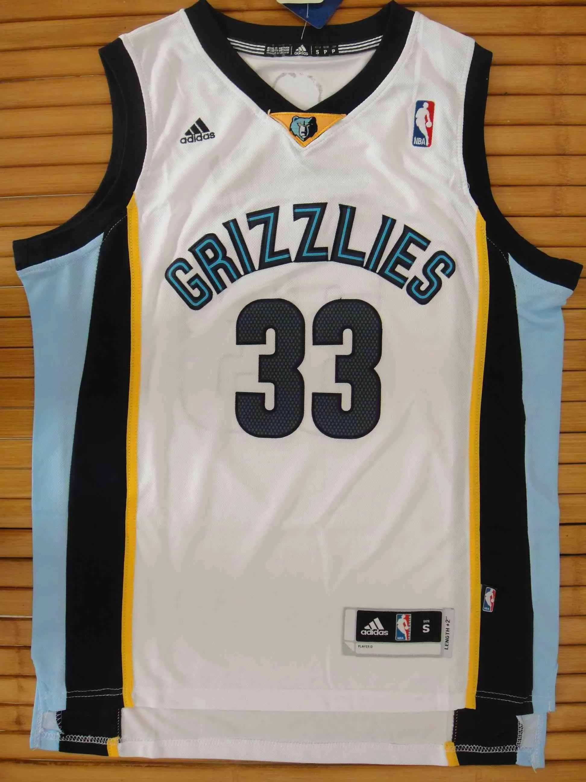 Men 33 Marc Gasol Jersey White Memphis Grizzlies Swingman