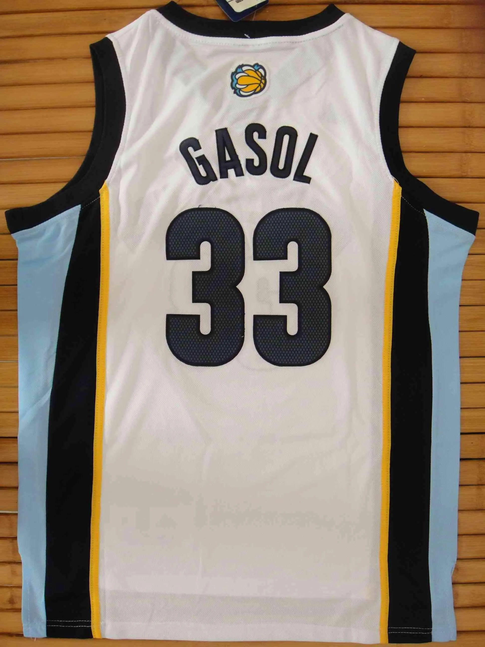 Men 33 Marc Gasol Jersey White Memphis Grizzlies Swingman