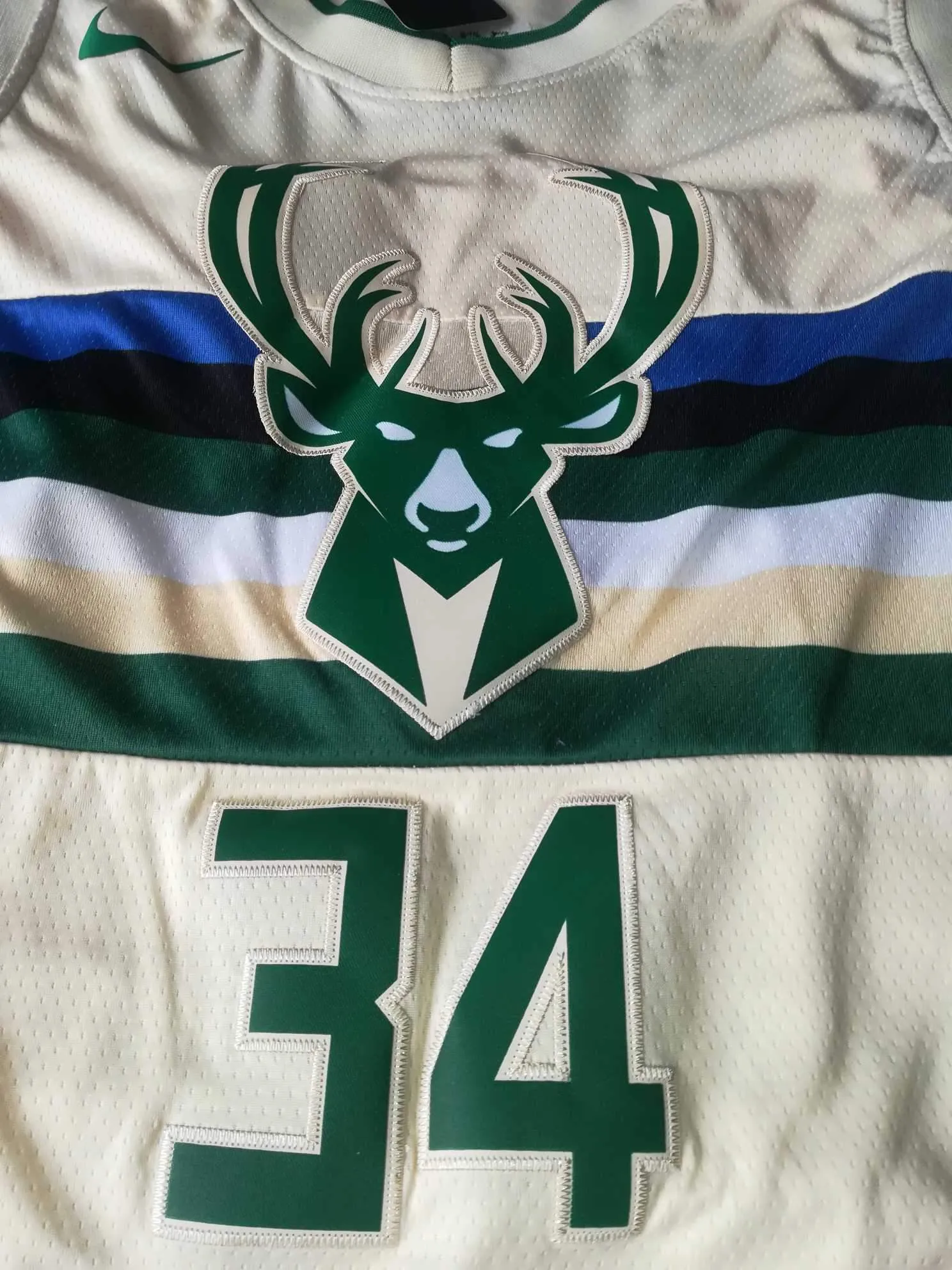 Men 34 Giannis Antetokounmpo City Jersey White Milwaukee Bucks Fanatics