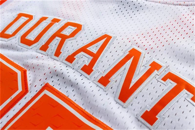 Men 35 Kevin Durant Swingman Jersey White Texas Longhorns Jersey