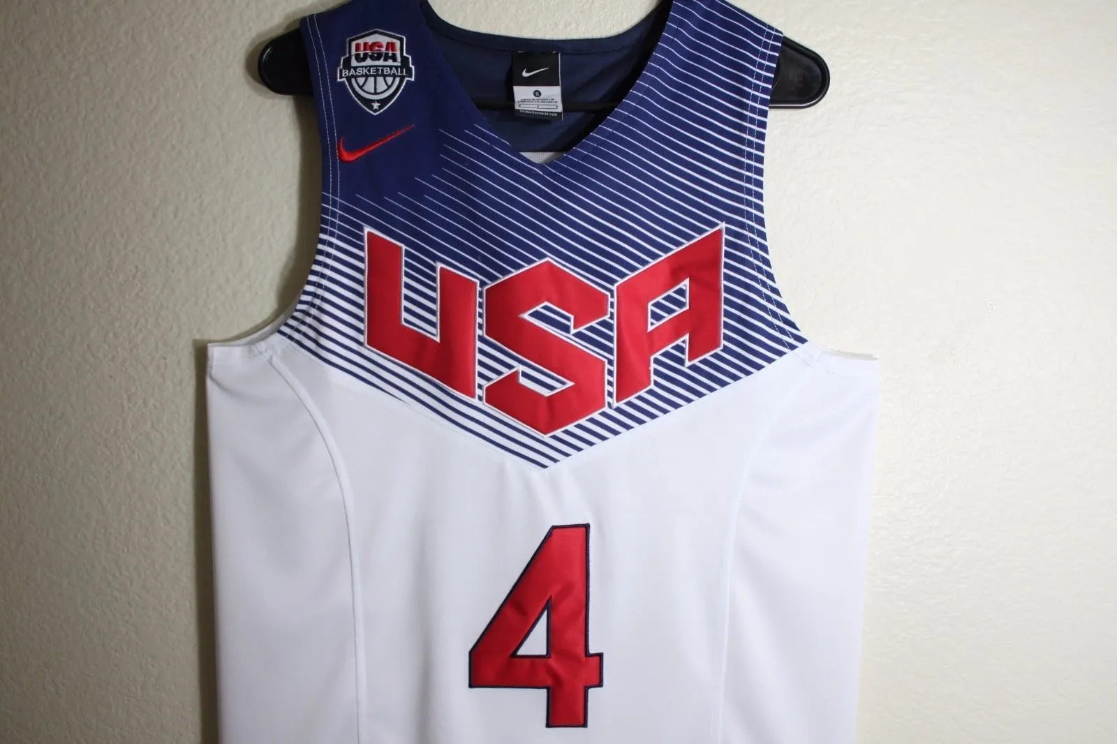 Men 4 Stephen Curry Jersey White USA Dream Team Swingman Jersey