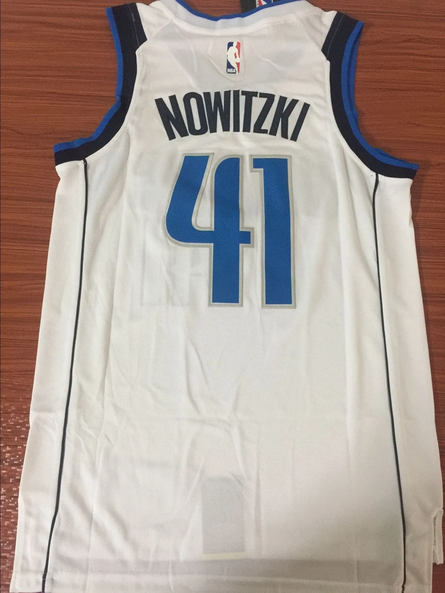 Men 41 Dirk Nowitzki Jersey White Dallas Mavericks Swingman Fanatics