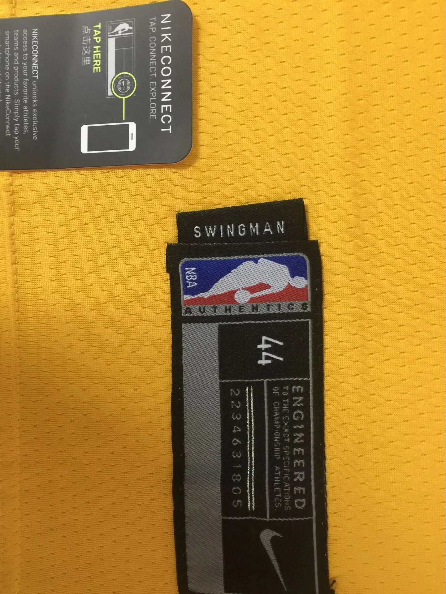 Men 45 Donovan Mitchell Jersey Yellow Utah Jazz Swingman Fanatics