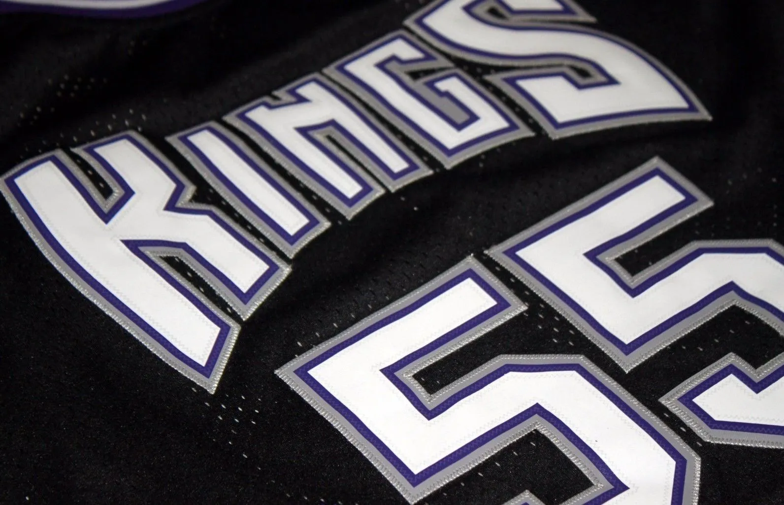 Men 55 Jason Williams Jersey Black Sacramento Kings Throwback Swingman