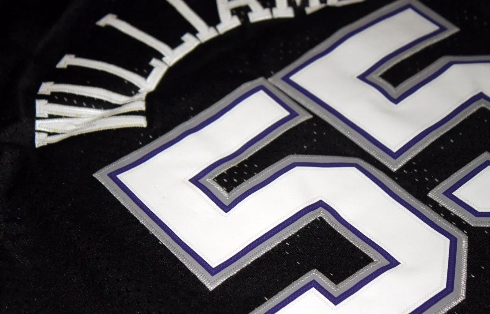 Men 55 Jason Williams Jersey Black Sacramento Kings Throwback Swingman