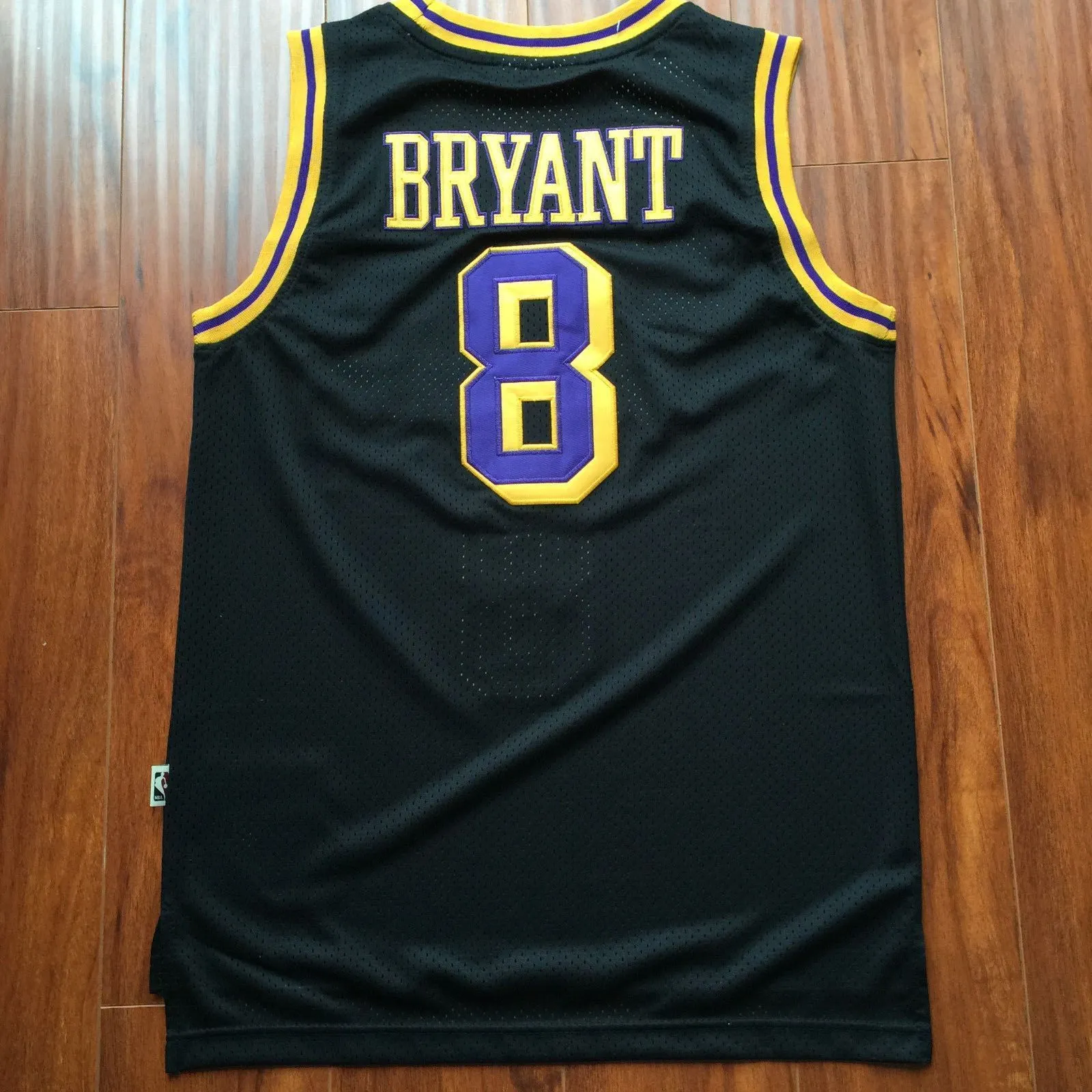 Men 8 Kobe Bryant Jersey Black Christmas Los Angeles Lakers Swingman Jersey