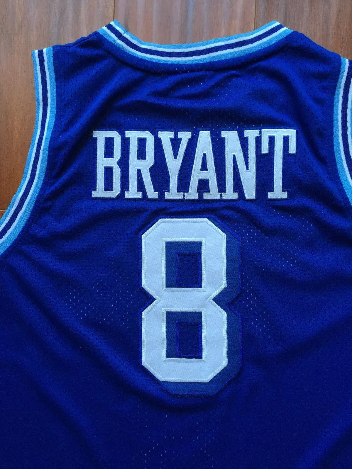Men 8 Kobe Bryant Jersey Blue Christmas Los Angeles Lakers Swingman Jersey