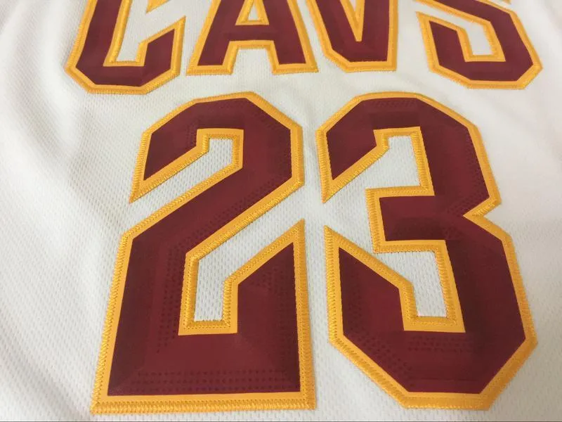 Men CAVS 23 Lebron James Jersey White Cleveland Cavaliers Jersey Fanatics