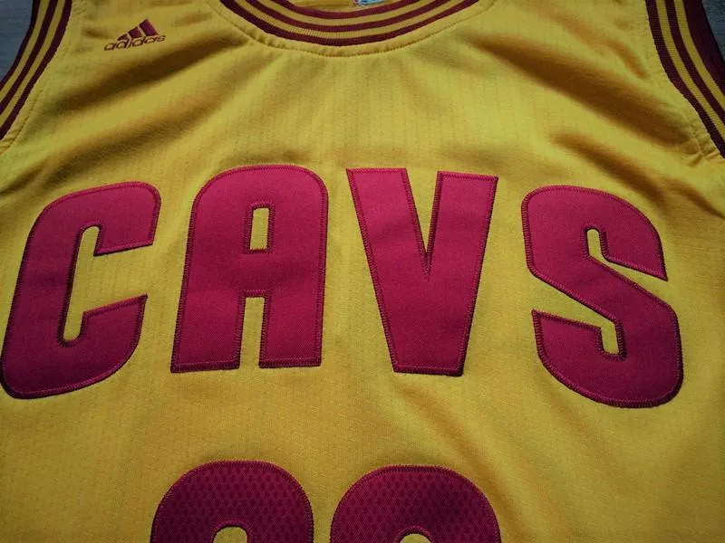 Men CAVS 23 Lebron James Swingman Jersey Yellow Cleveland Cavaliers Jersey