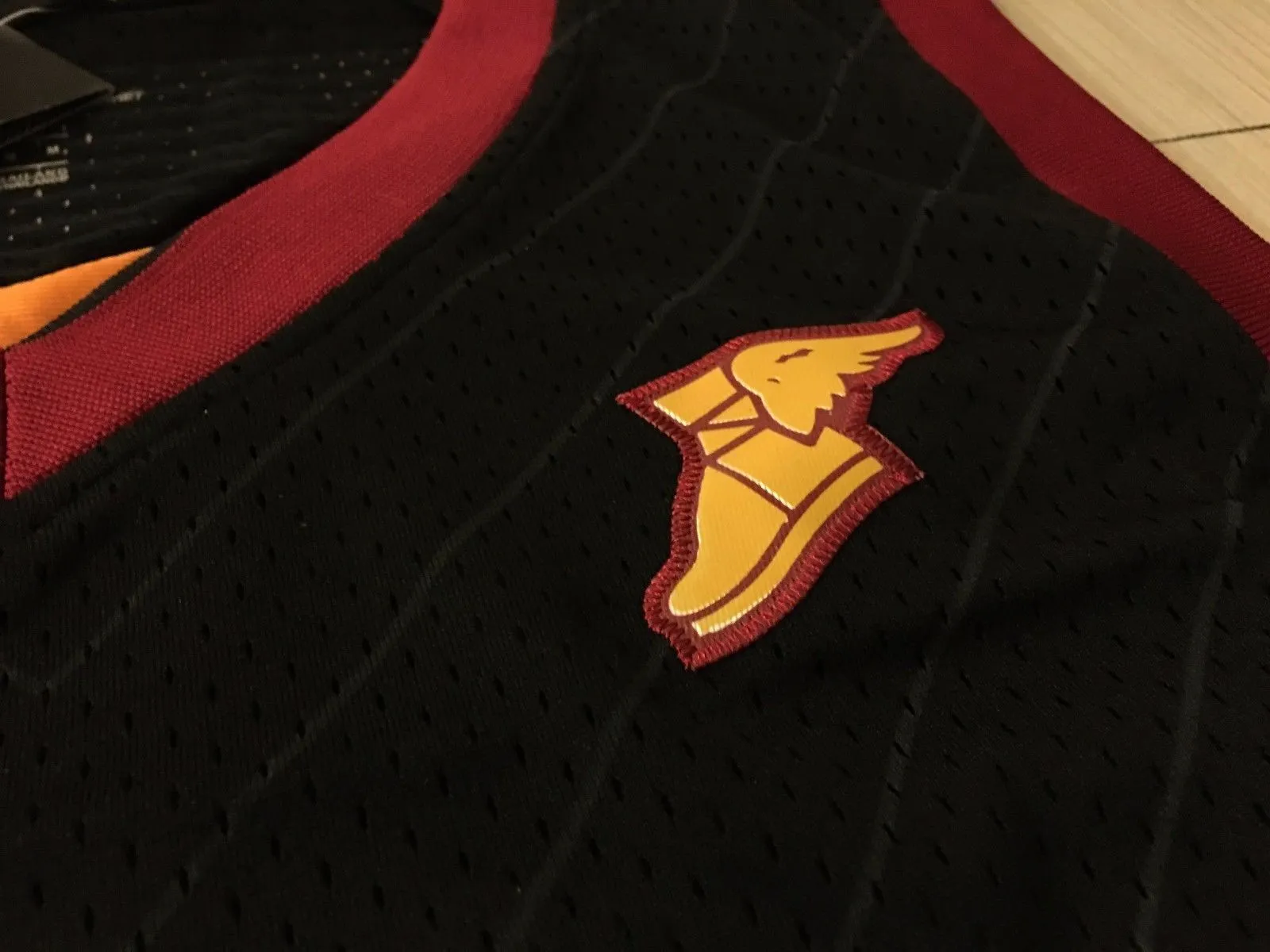 Men Cleveland Cavaliers 23 Lebron James Jersey Black Authentic Player version