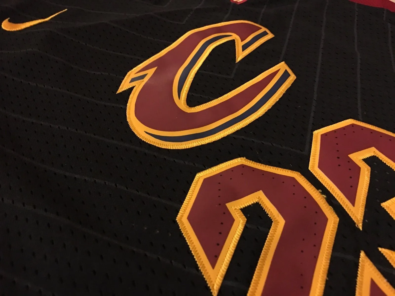 Men Cleveland Cavaliers 23 Lebron James Jersey Black Authentic Player version