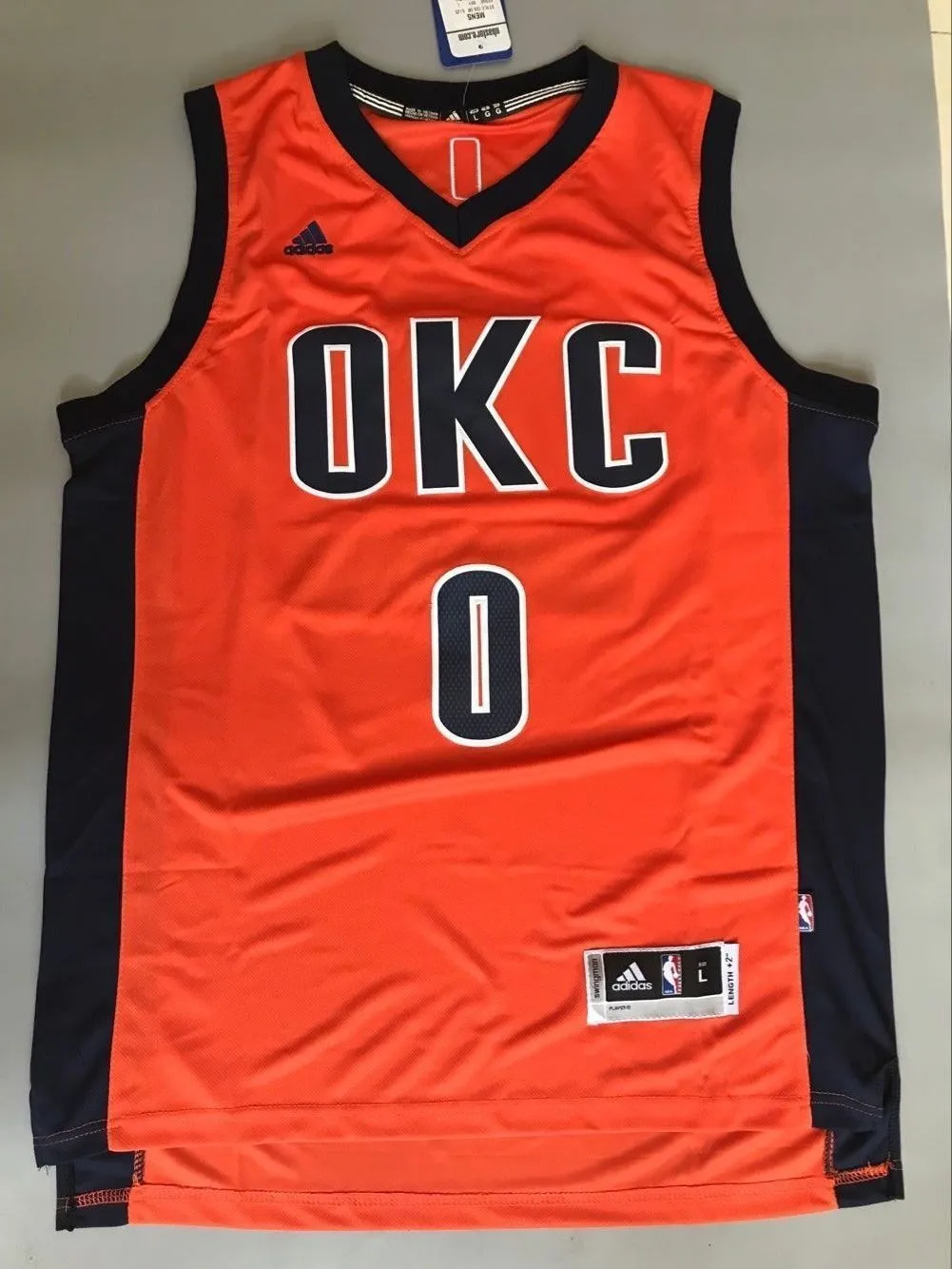 Men OKC 0 Russell Westbrook Jersey Oklahoma City Thunder Swingman