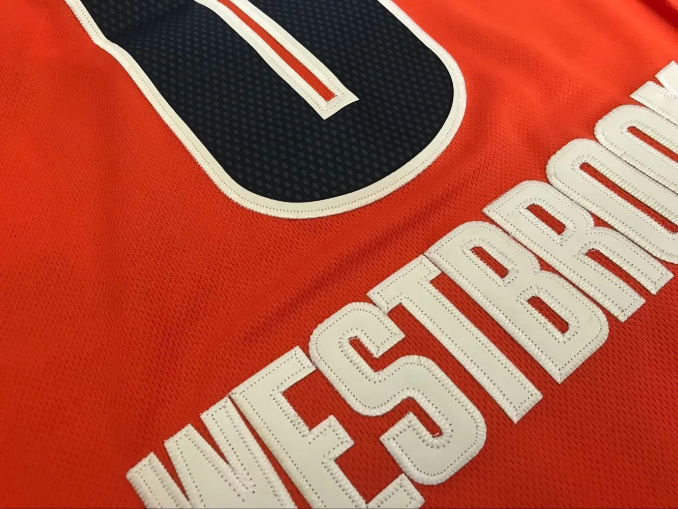 Men OKC 0 Russell Westbrook Jersey Oklahoma City Thunder Swingman