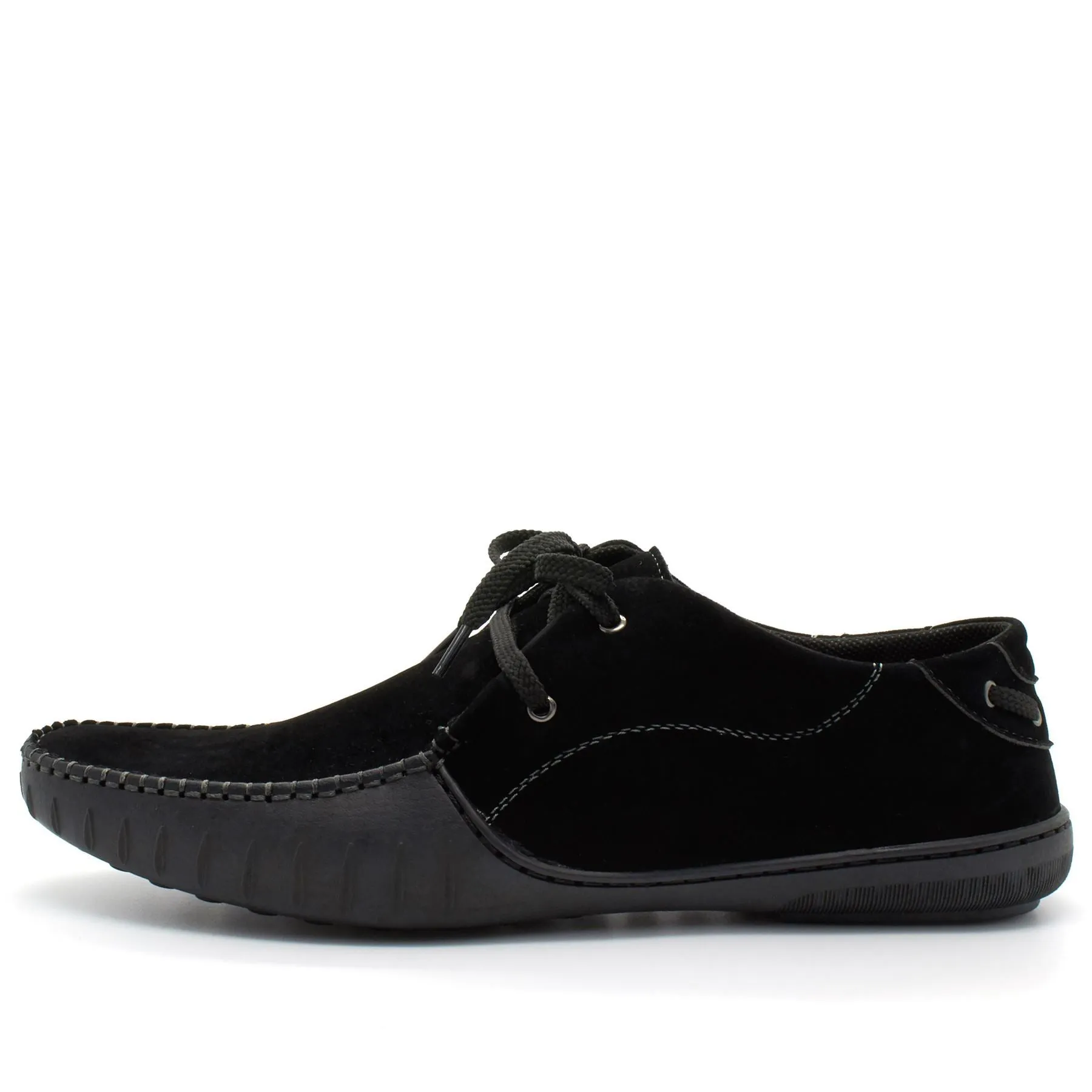 Mens Casual Suede Leather Lace Up Smart Trainers Loafers Shoes