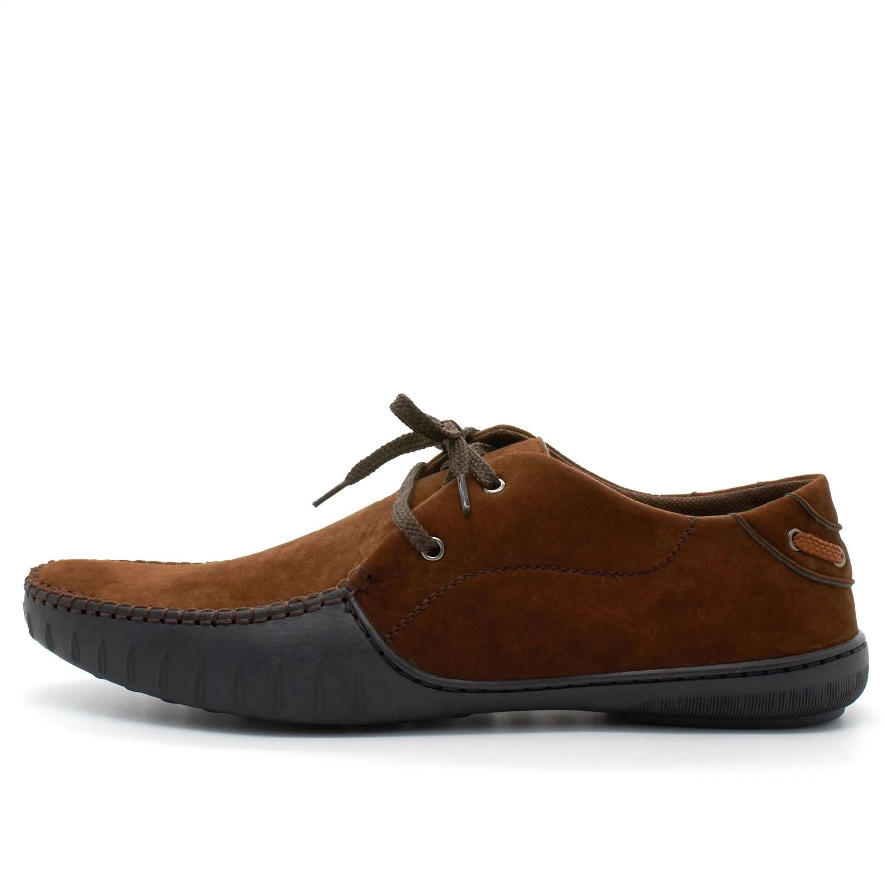 Mens Casual Suede Leather Lace Up Smart Trainers Loafers Shoes