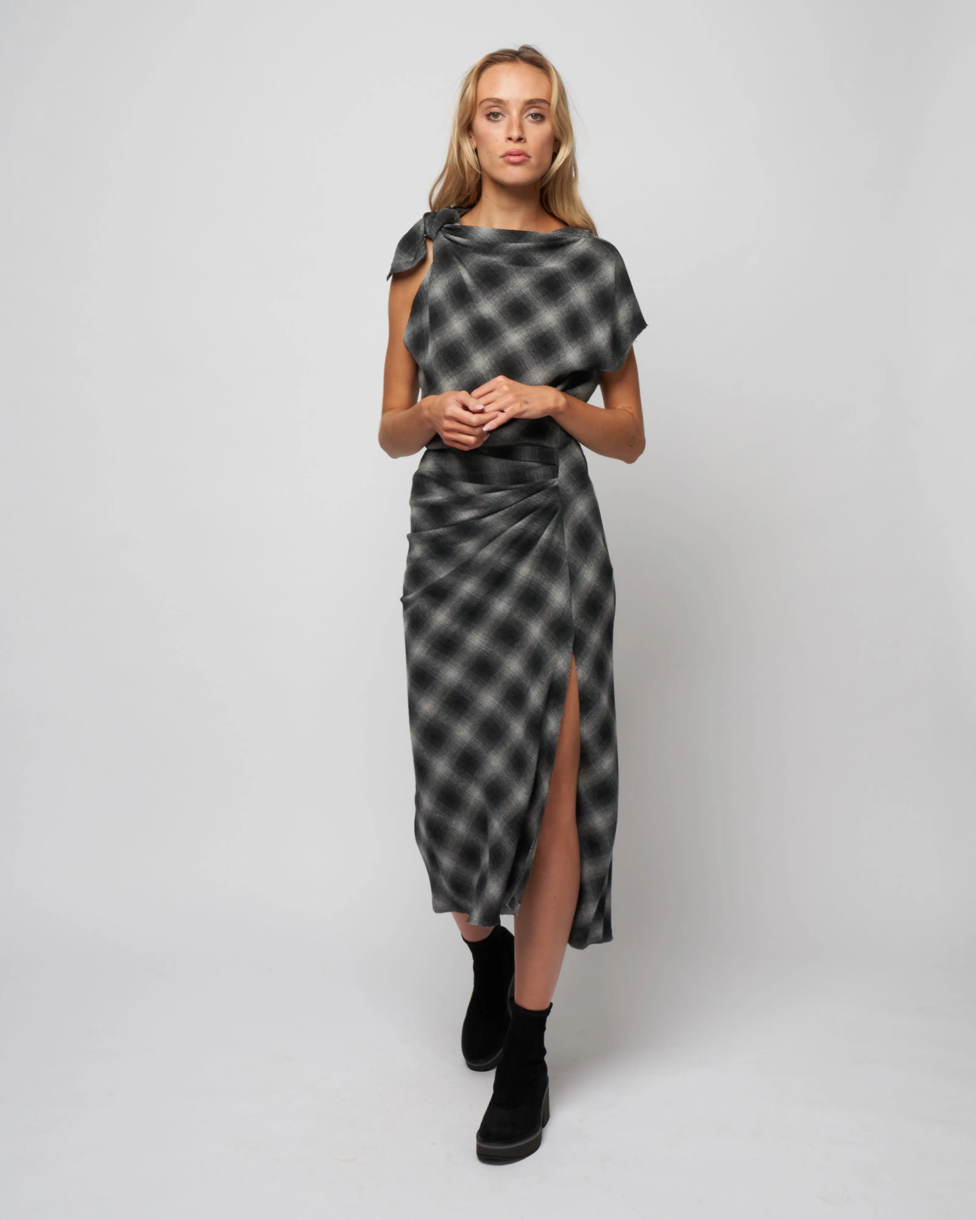 naerys dress - anthracite