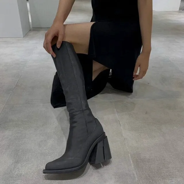 New Fashion Pink Knee-High Boots For Women