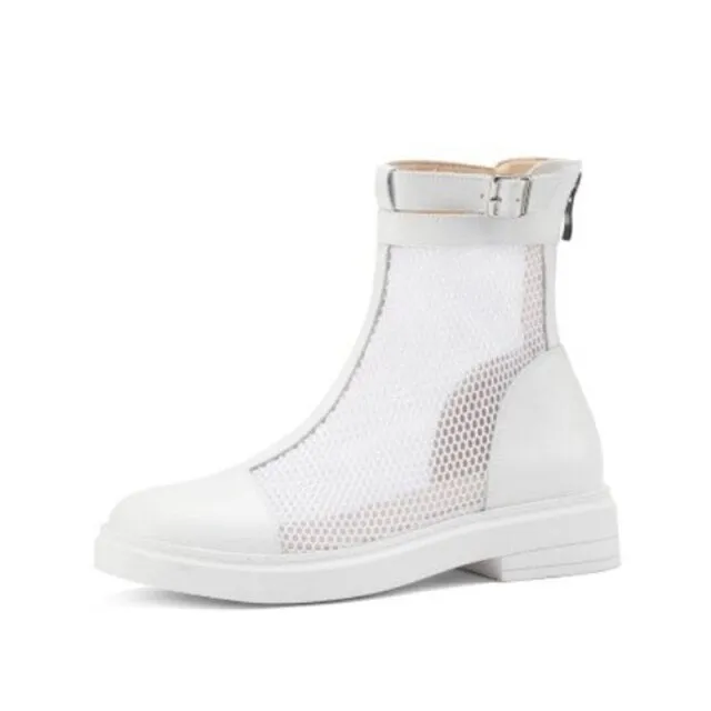 New Summer Women Boots Real Leather