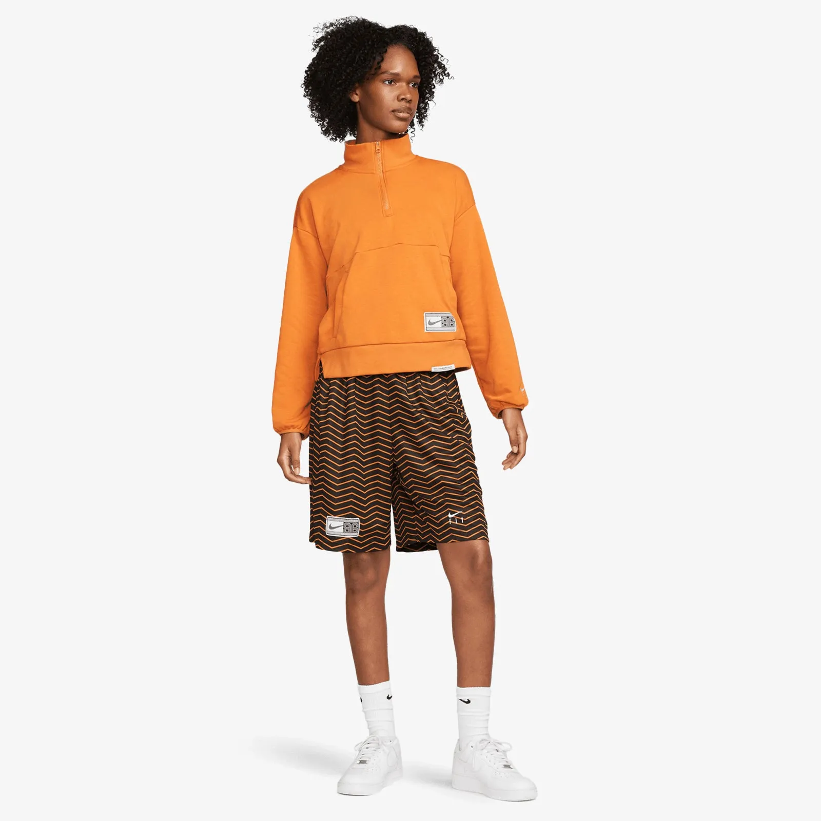 Nike Dri-FIT Women's Basketball Shorts - Orange Monarch