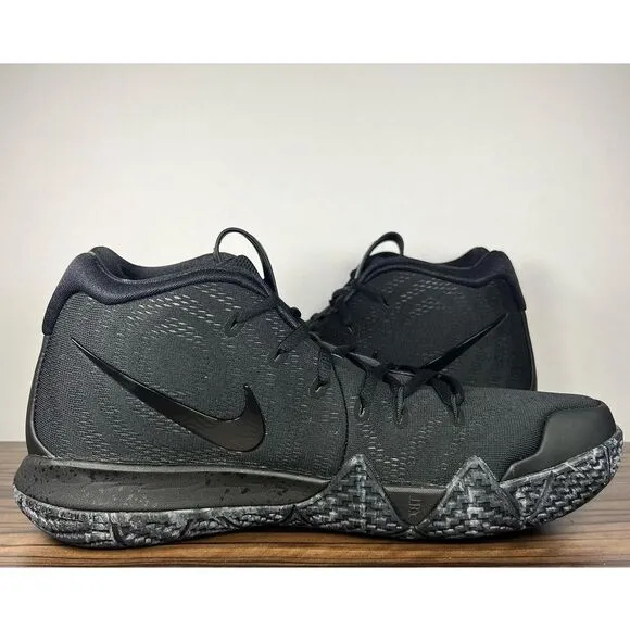 Nike Kyrie 4 &quot;Blackout&quot; Basketball Shoe Boy 6Y