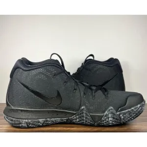 Nike Kyrie 4 &quot;Blackout&quot; Basketball Shoe Boy 6Y