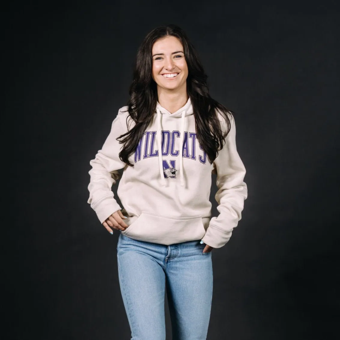 Northwestern Wildcats Classic Logo Hoodie