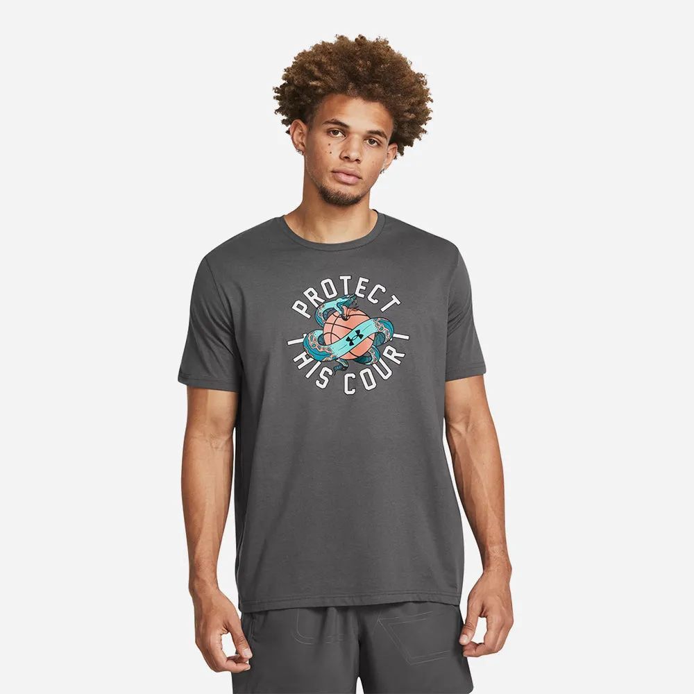 Áo Thun Nam Under Armour Protect Court Basketball Short Sleeve
