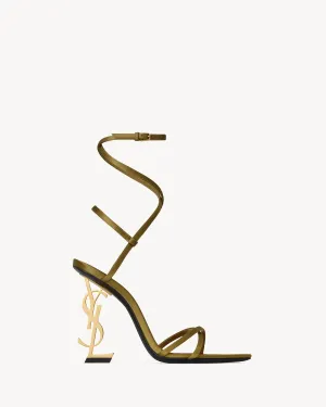 Opyum Sandals In Satin Crepe