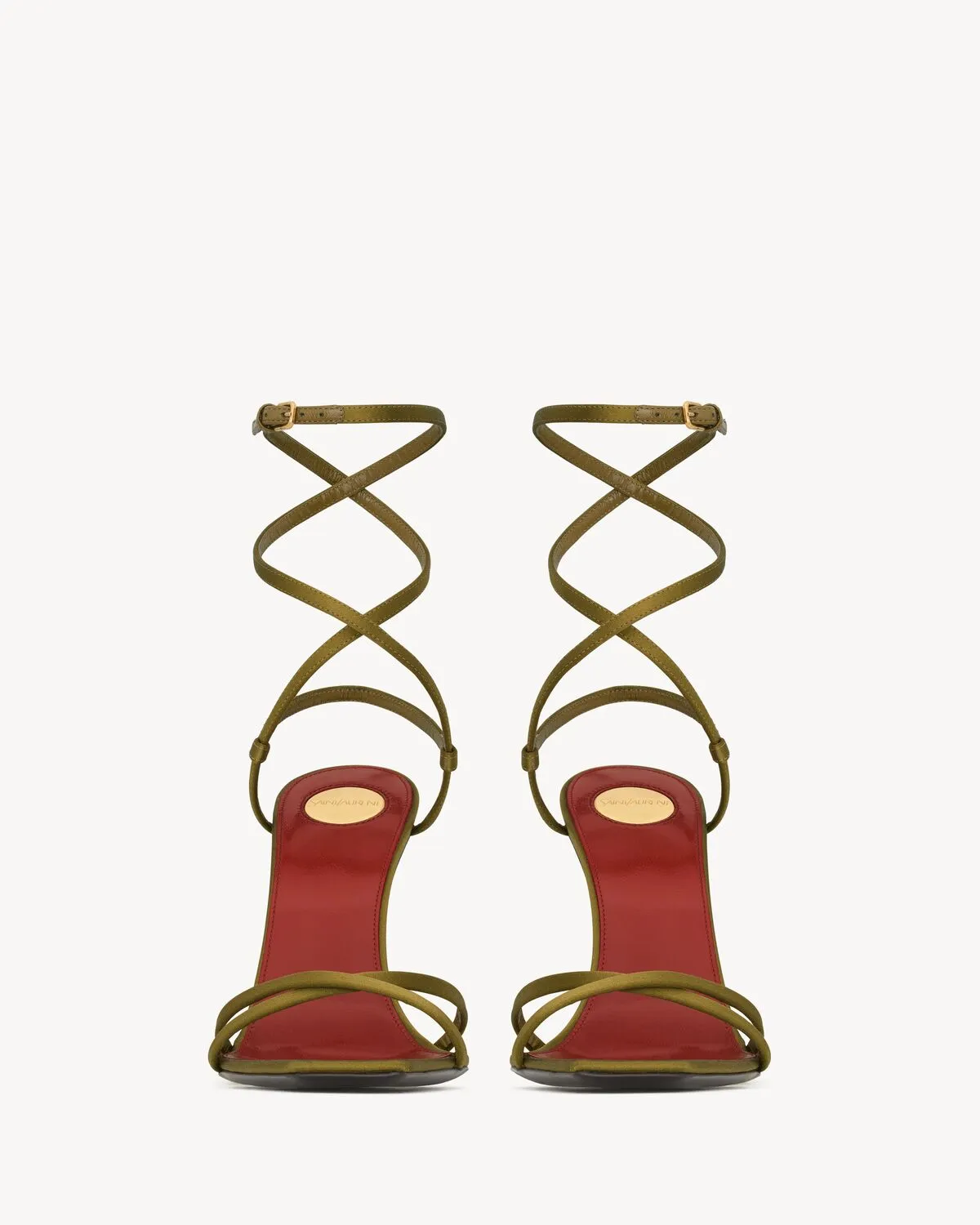 Opyum Sandals In Satin Crepe