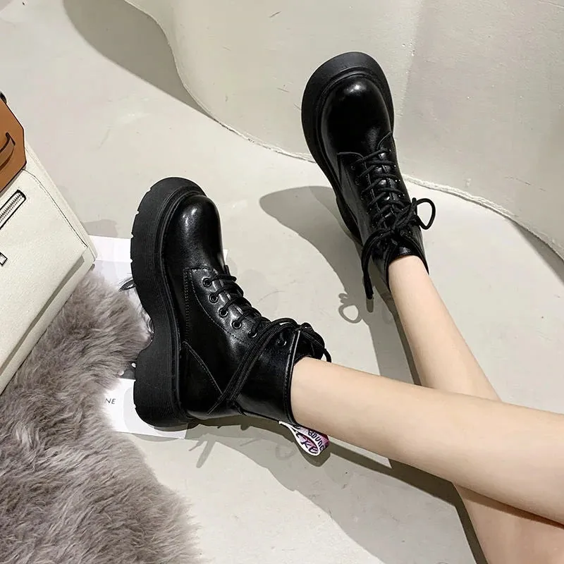 Platform Heightening Ankle Boots UB6213