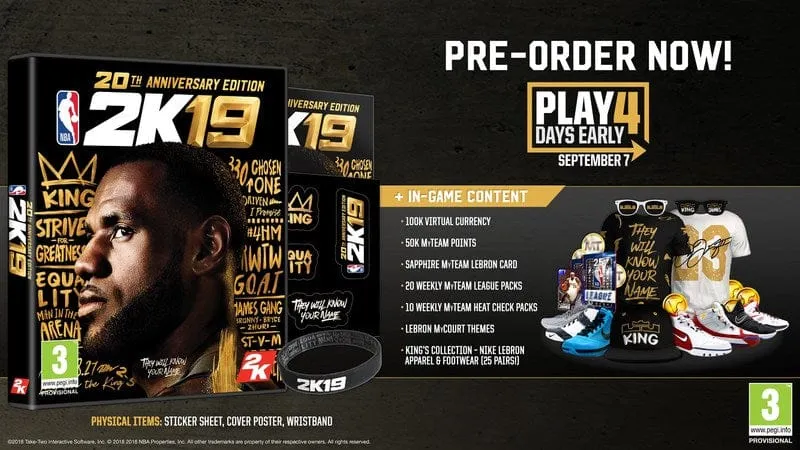 Playstation NBA 2K19 - 20th Anniversary Edition (PS4)
