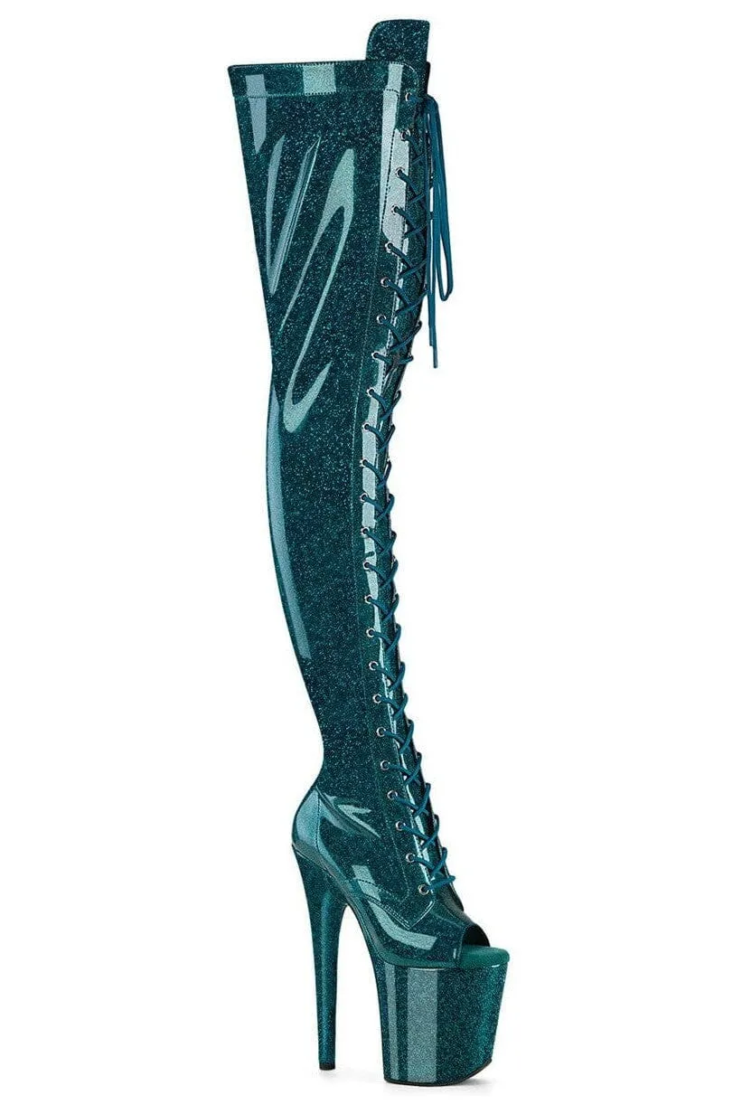 Pleaser FLAMINGO-3021GP Thigh Boot