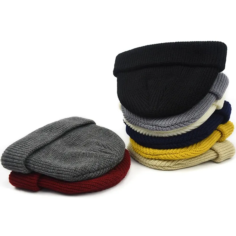 "CAPCUFF" Bonnet tricoté Streetwear Gris foncé - URB1™