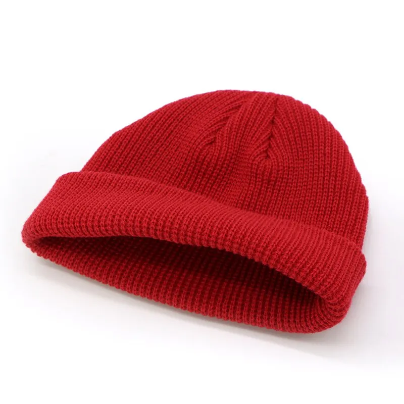 "CAPCUFF" Bonnet tricoté Streetwear Rouge - URB1™
