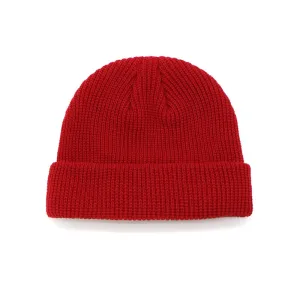 "CAPCUFF" Bonnet tricoté Streetwear Rouge - URB1™