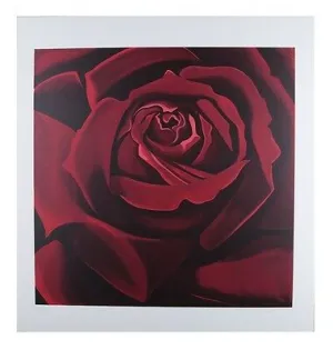 "Red Rose" by Lowell Blair Nesbitt Signed Serigraph AP 28" x 29" w/ CoA
