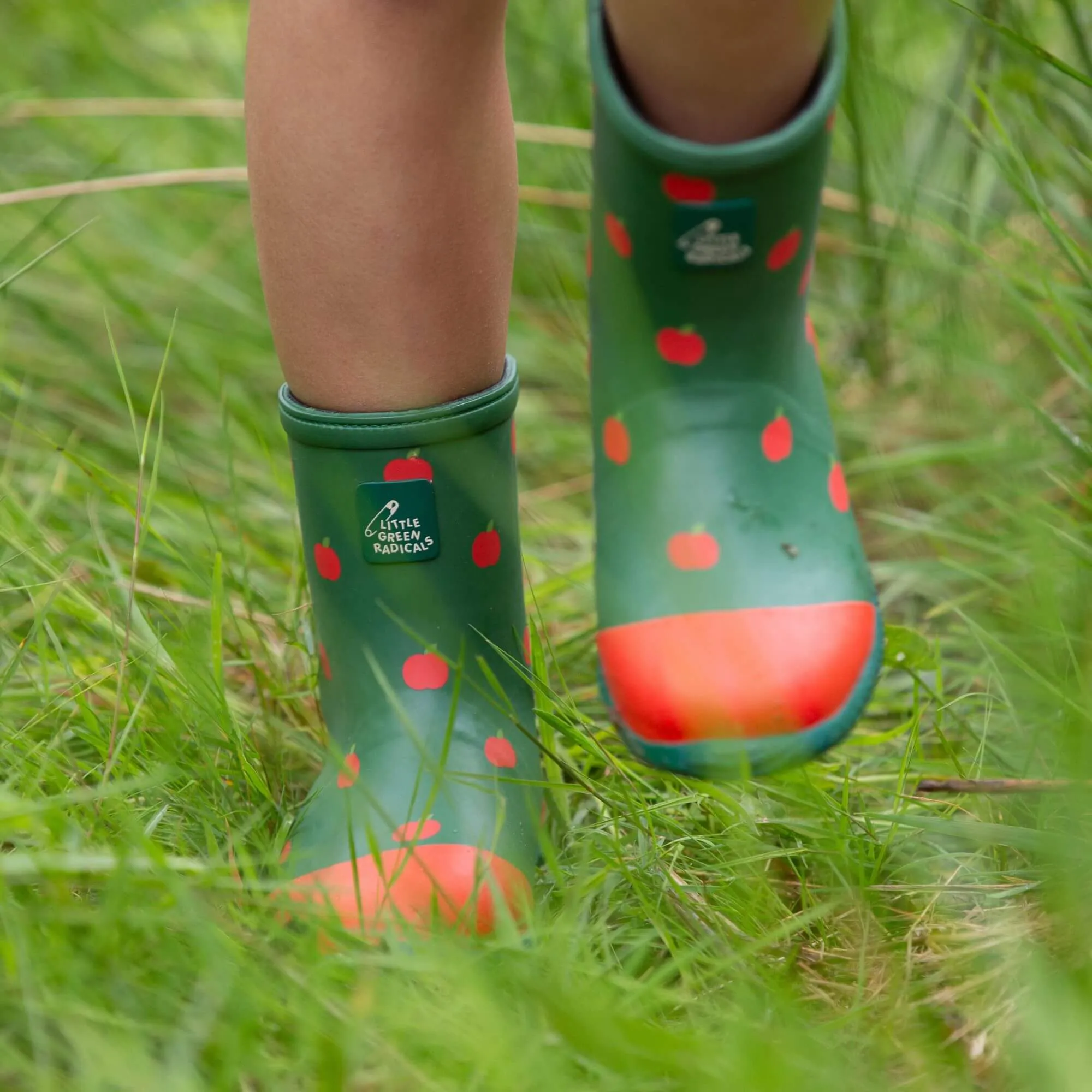 Red Apples Classic Wellington Fair Rubber Natural Waterproof Boots