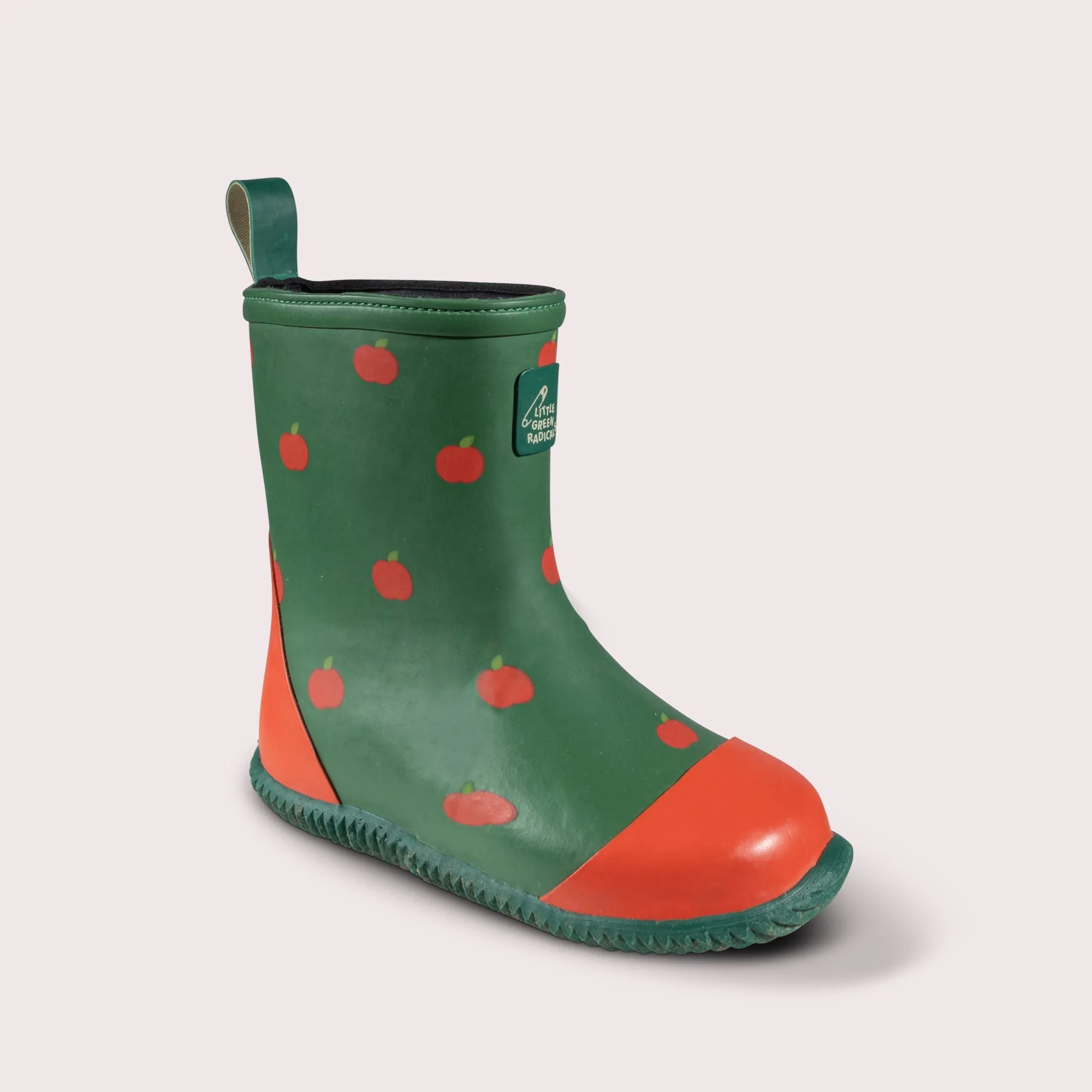 Red Apples Classic Wellington Fair Rubber Natural Waterproof Boots