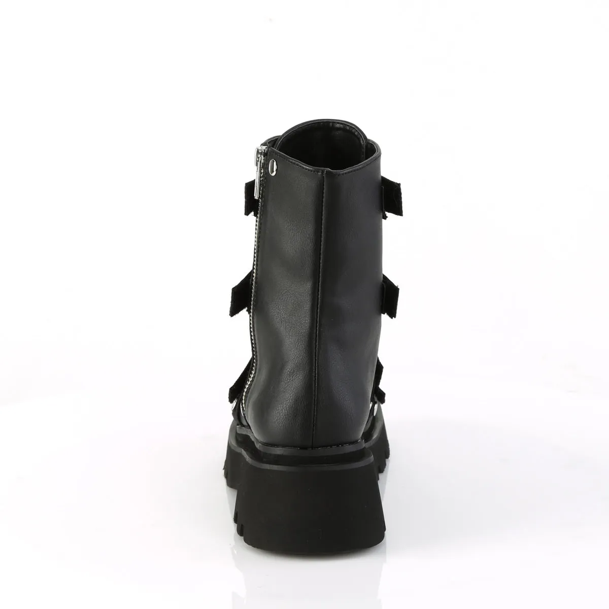 RENEGADE-50  Black Vegan Leather-Nylon