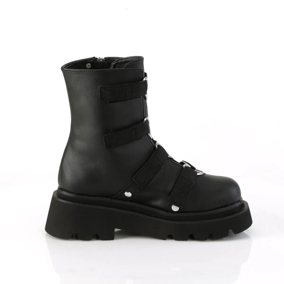 RENEGADE-50  Black Vegan Leather-Nylon