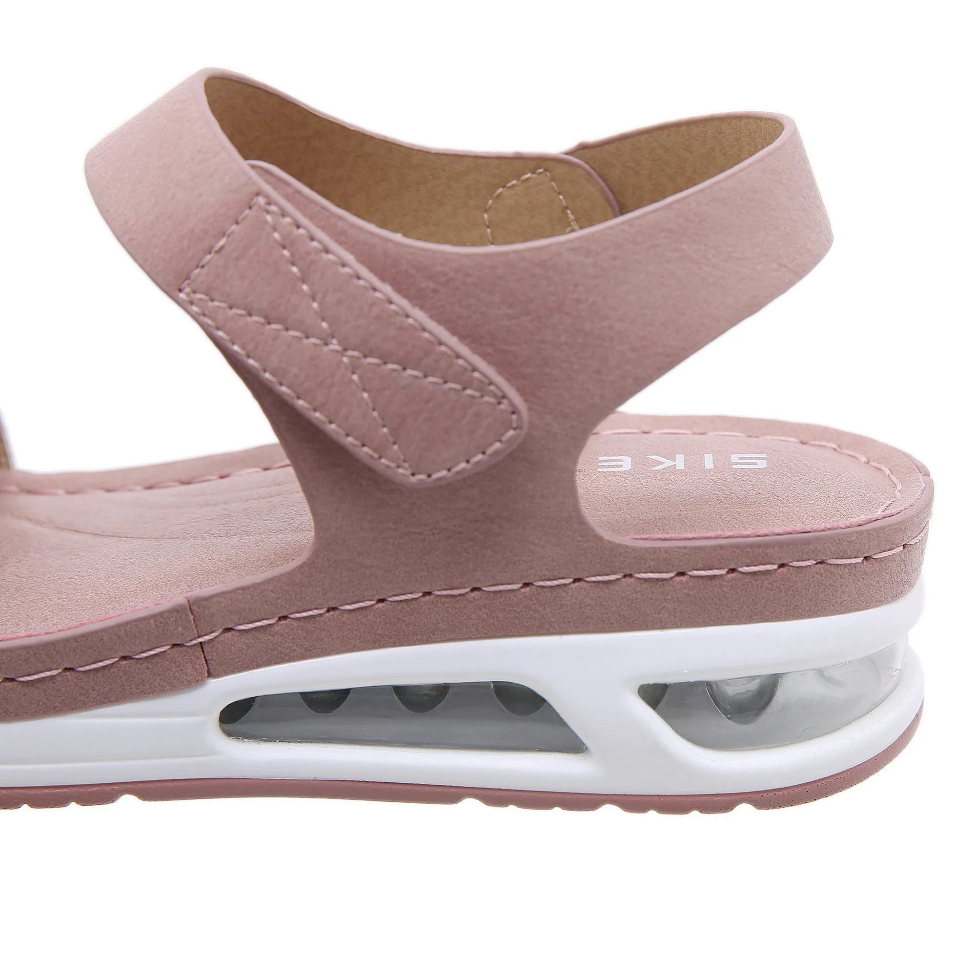 Rhinestone Strap Air Pad Sole Sandal - Pink