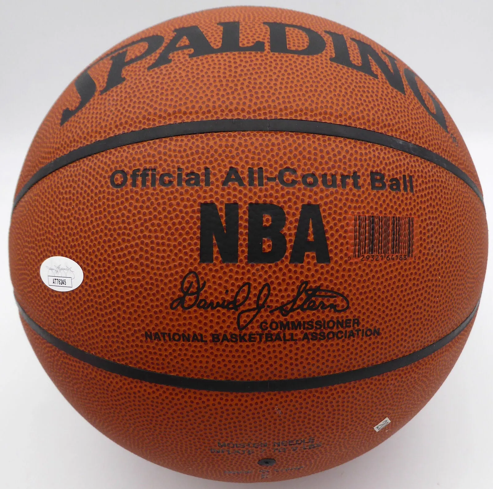 Rick Barry Autographed Spalding All Court Basketball Warriors HOF 1987 JSA