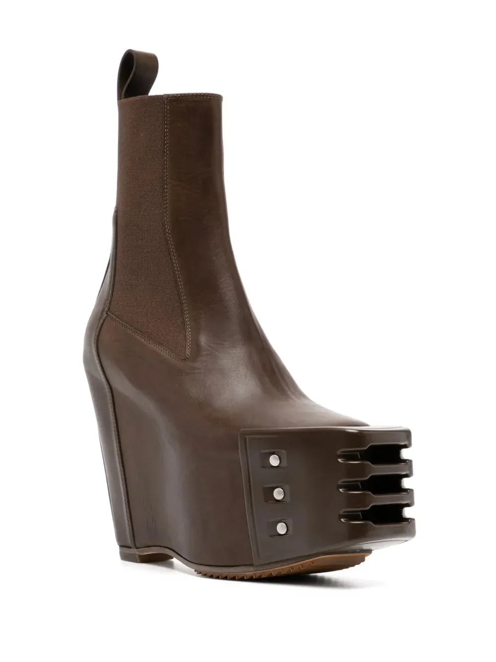 Rick Owens grilled wedge beatle boots