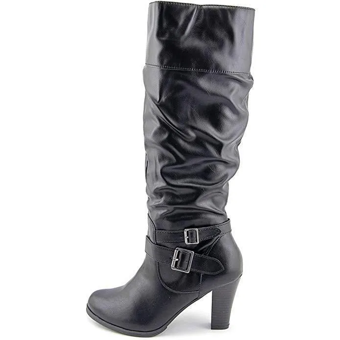 Rudyy Womens Slouched Boots Black