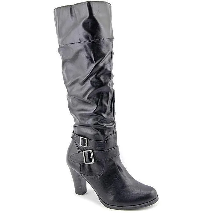 Rudyy Womens Slouched Boots Black