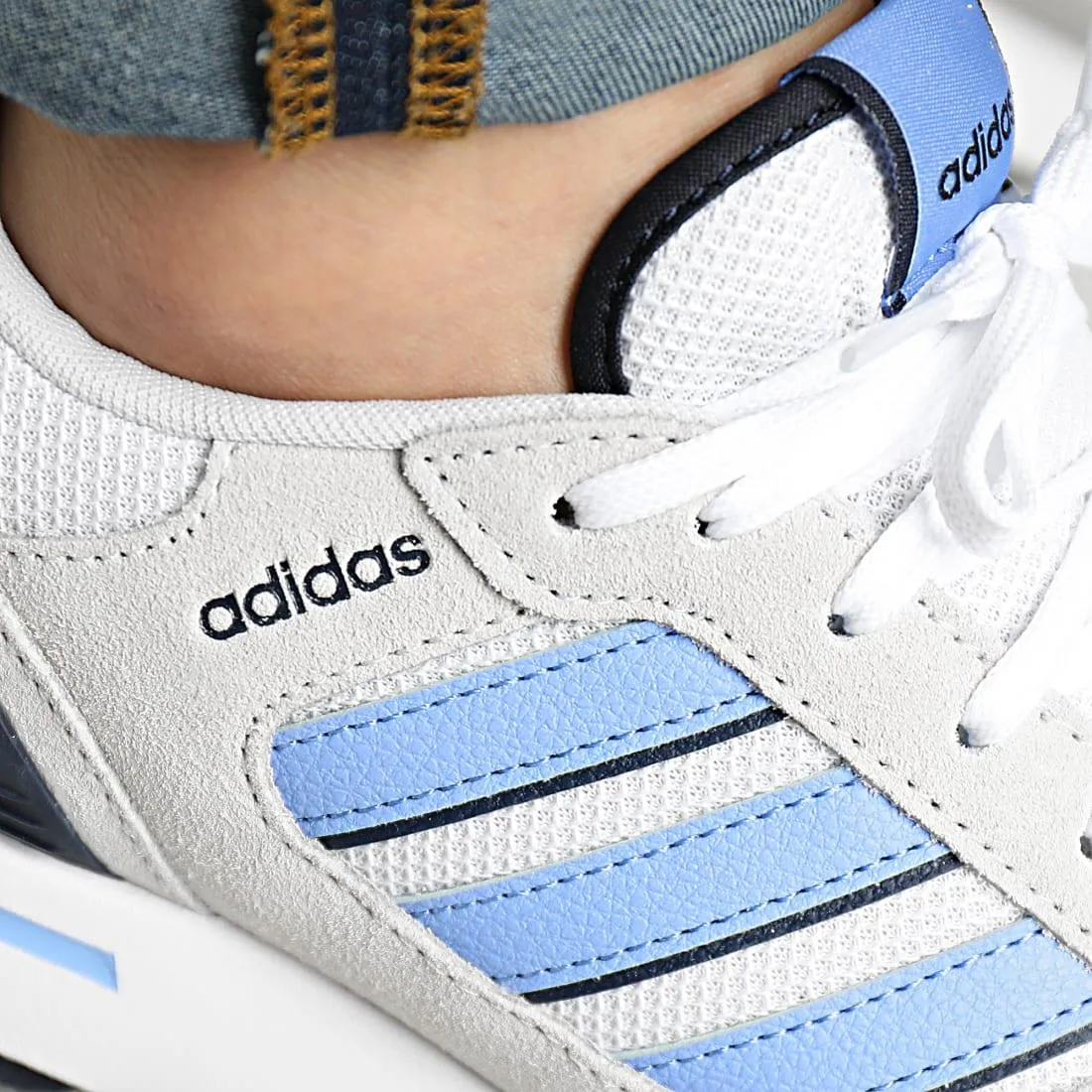 SCARPE ADIDAS RUN 80 SCARPA UOMO SPORTIVA PASSEGGIO MODA AZZURRA