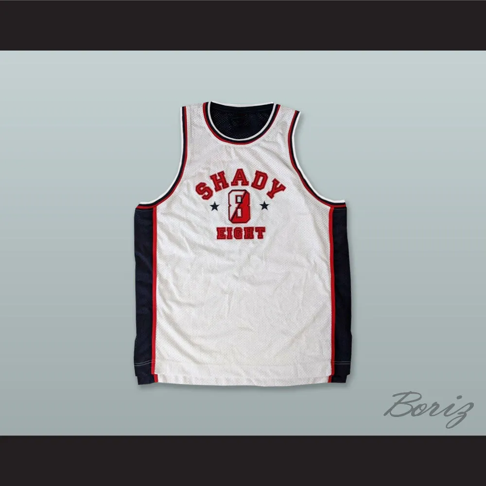 Shady Limited 8 Shady Eight White Basketball Jersey