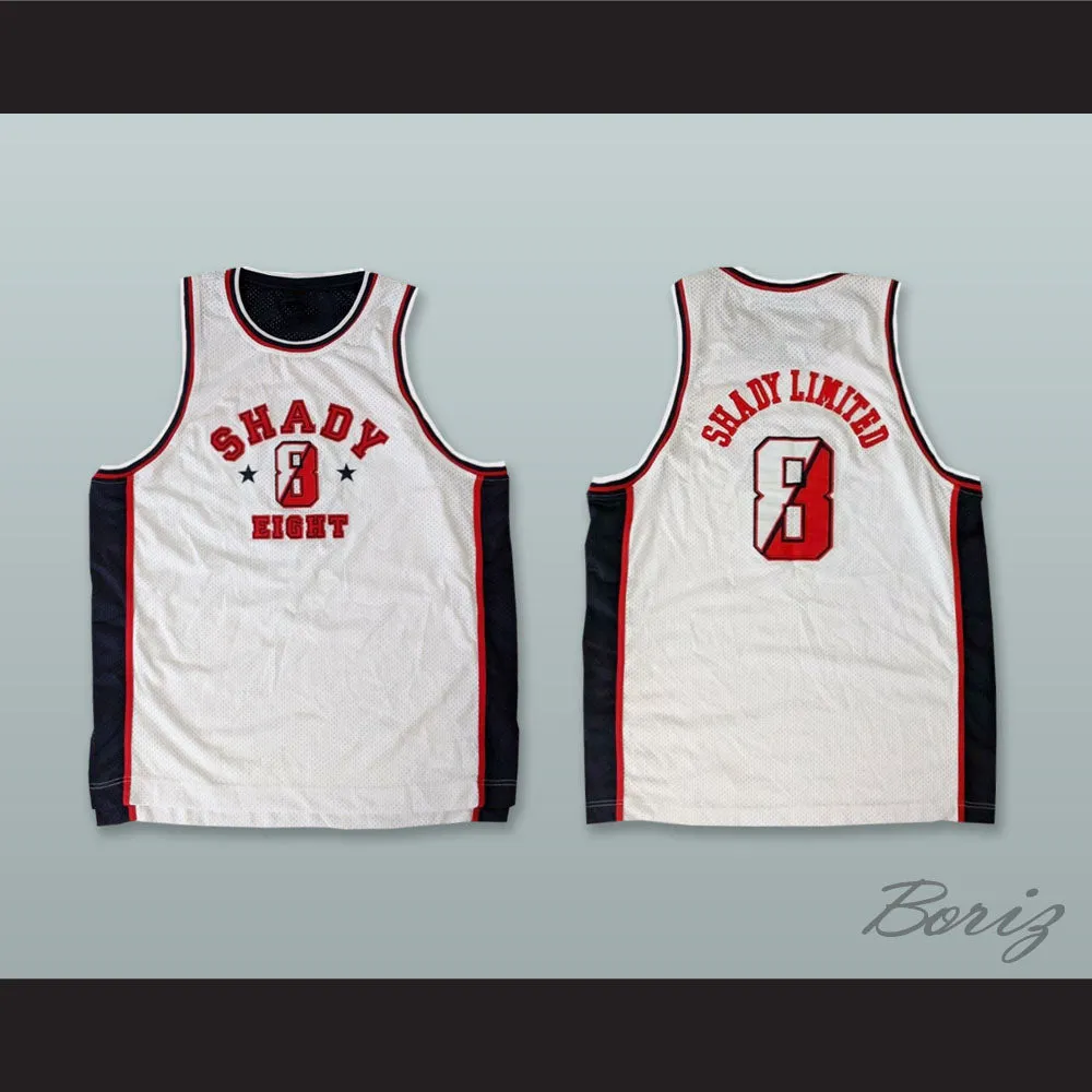 Shady Limited 8 Shady Eight White Basketball Jersey